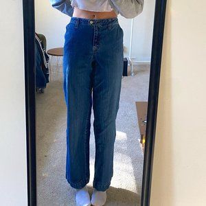 Vintage Faded Glory Stretch Straight Leg Mid Rise Jeans